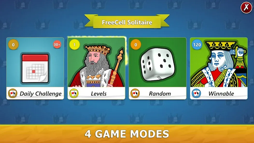 Взломанная FreeCell Solitaire — Card Game  [МОД Unlocked] — последняя версия apk на Андроид screen 3