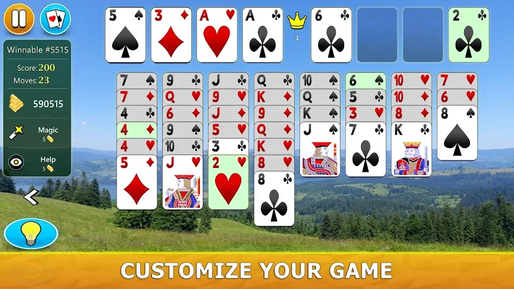 Взломанная FreeCell Solitaire — Card Game  [МОД Unlocked] — последняя версия apk на Андроид screen 4