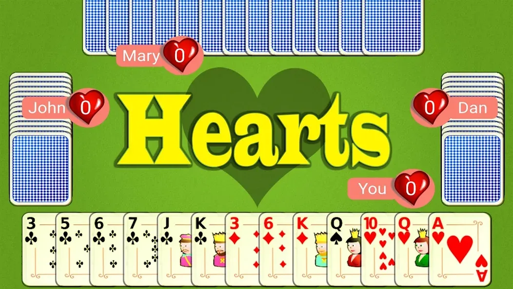 Взлом Hearts Mobile  [МОД Много денег] — полная версия apk на Андроид screen 1