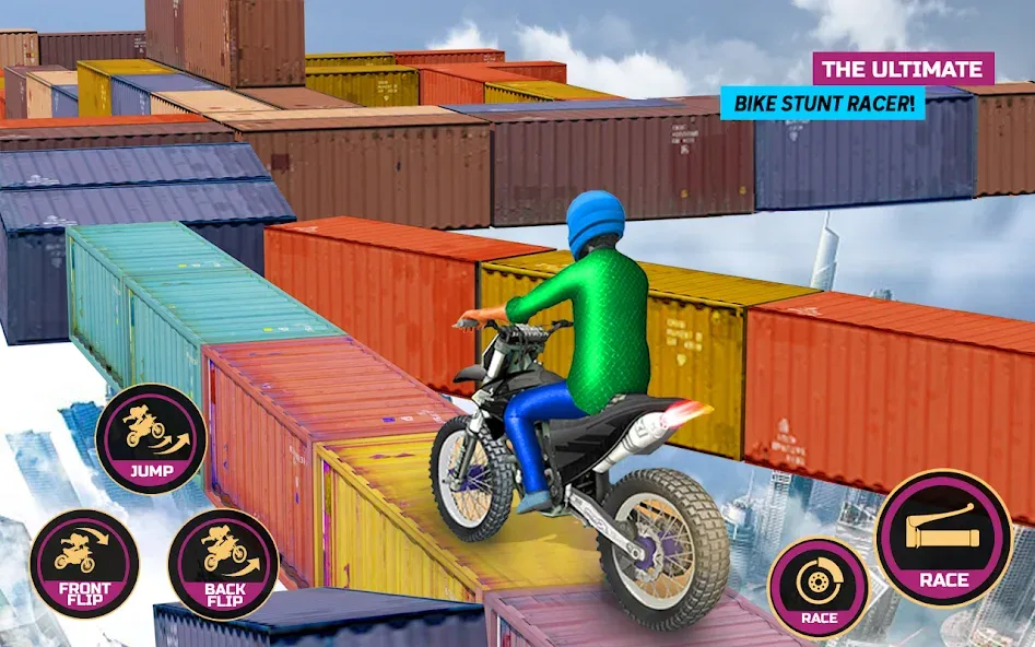 Скачать взломанную Racing Bike Stunt Games Master (Гонки на мотоциклах Мастер игр в трюки)  [МОД Много монет] — последняя версия apk на Андроид screen 5