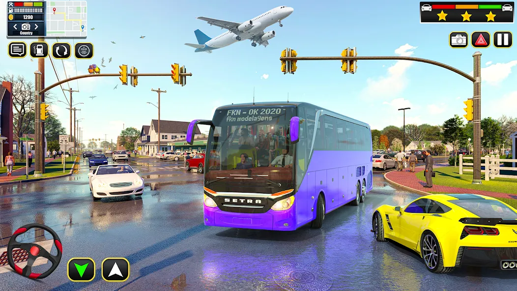 Скачать взлом City Bus Simulator Bus Games (Сити Бас Симулятор Бас Игры)  [МОД Меню] — стабильная версия apk на Андроид screen 2