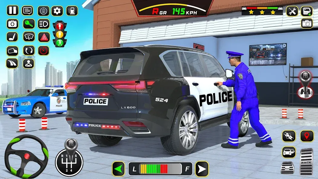 Скачать взломанную Police Car Driving School Game (Полицейская школа вождения автомобилей)  [МОД Unlocked] — стабильная версия apk на Андроид screen 2