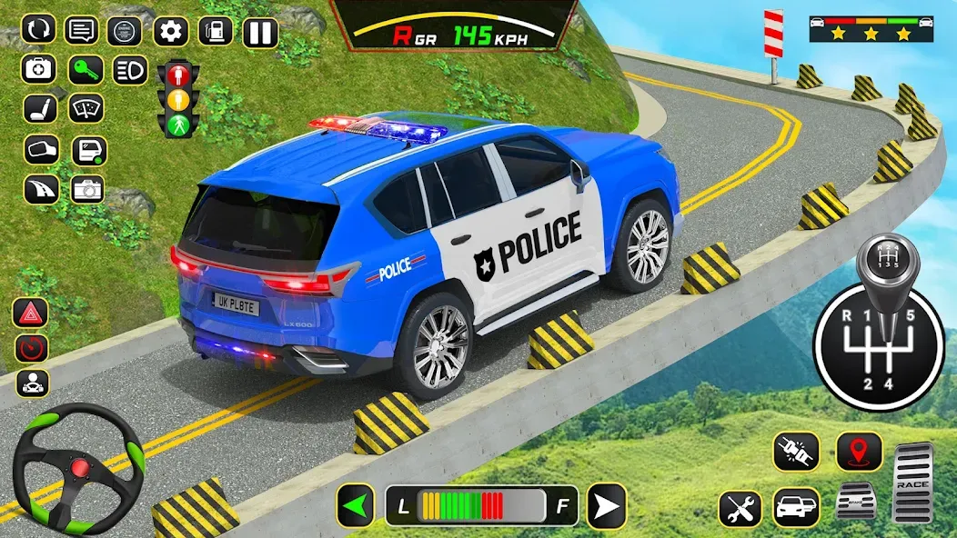 Скачать взломанную Police Car Driving School Game (Полицейская школа вождения автомобилей)  [МОД Unlocked] — стабильная версия apk на Андроид screen 3