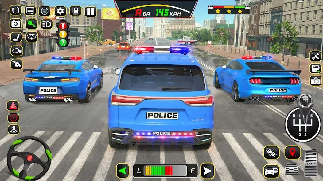 Скачать взломанную Police Car Driving School Game (Полицейская школа вождения автомобилей)  [МОД Unlocked] — стабильная версия apk на Андроид screen 4