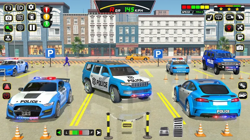 Скачать взломанную Police Car Driving School Game (Полицейская школа вождения автомобилей)  [МОД Unlocked] — стабильная версия apk на Андроид screen 5