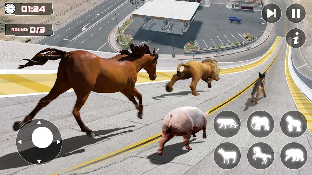 Скачать взломанную GT Animal 3D: Racing Game (Анимал Симулятор 3D)  [МОД Unlocked] — последняя версия apk на Андроид screen 1