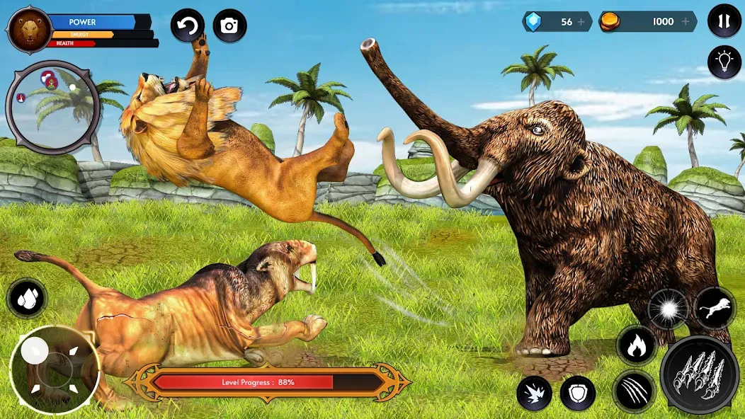 Взломанная Lion Simulator Wild Lion Games  [МОД Много монет] — последняя версия apk на Андроид screen 5