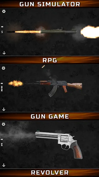 Скачать взломанную Gun Simulator : Tough Guns  [МОД Menu] — стабильная версия apk на Андроид screen 2