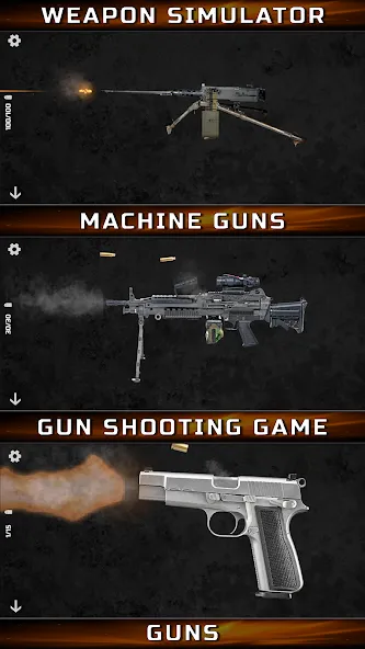 Скачать взломанную Gun Simulator : Tough Guns  [МОД Menu] — стабильная версия apk на Андроид screen 3