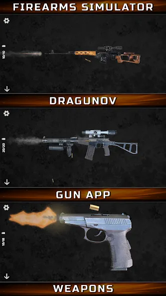 Скачать взломанную Gun Simulator : Tough Guns  [МОД Menu] — стабильная версия apk на Андроид screen 4