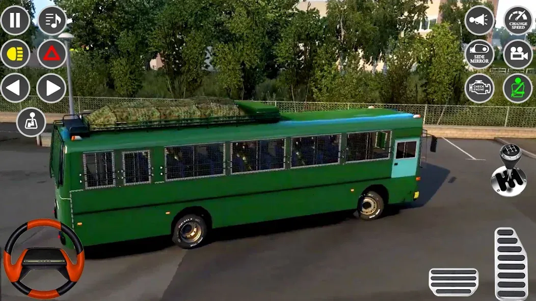 Взломанная US Military Coach Simulator 3D  [МОД Mega Pack] — последняя версия apk на Андроид screen 4