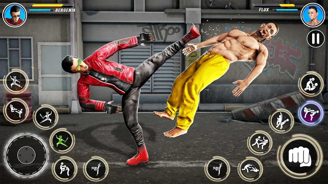 Скачать взломанную Kung Fu karate: Fighting Games  [МОД Unlocked] — стабильная версия apk на Андроид screen 1