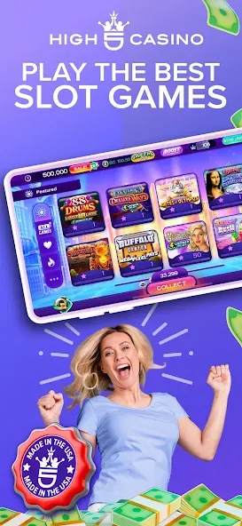 Скачать взлом High 5 Casino: Real Slot Games (Хай 5 Казино)  [МОД Unlocked] — стабильная версия apk на Андроид screen 1