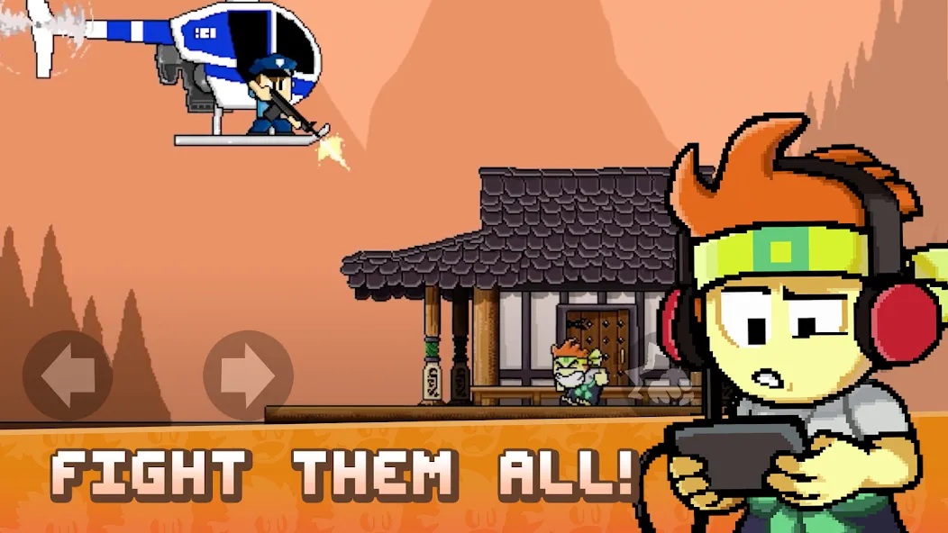 Скачать взлом Dan the Man: Action Platformer (Дэн зе Мэн)  [МОД Mega Pack] — последняя версия apk на Андроид screen 1