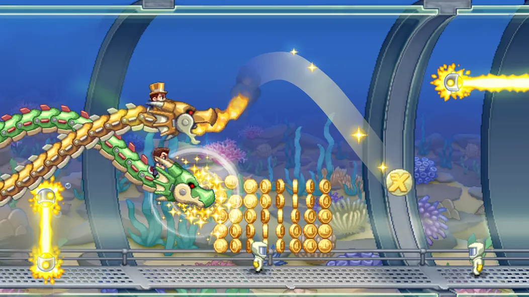 Скачать взломанную Jetpack Joyride (Джетпак Джойрайд)  [МОД Много монет] — полная версия apk на Андроид screen 1