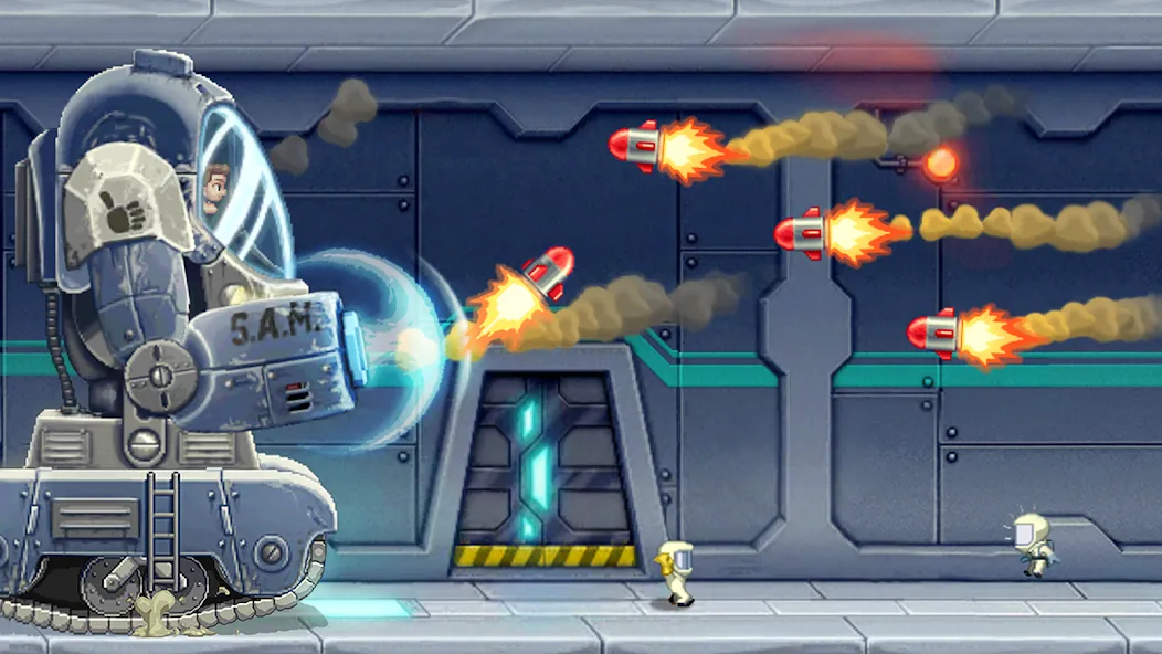 Скачать взломанную Jetpack Joyride (Джетпак Джойрайд)  [МОД Много монет] — полная версия apk на Андроид screen 4