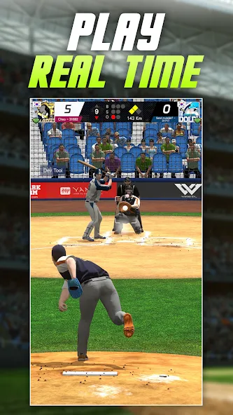 Скачать взлом Baseball Play: Real-time PVP (Бейсбольная игра)  [МОД Меню] — последняя версия apk на Андроид screen 1