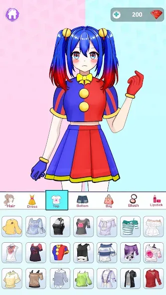 Взлом Anime Dress Up and Makeup Game  [МОД Бесконечные монеты] — стабильная версия apk на Андроид screen 1