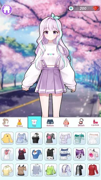 Взлом Anime Dress Up and Makeup Game  [МОД Бесконечные монеты] — стабильная версия apk на Андроид screen 2