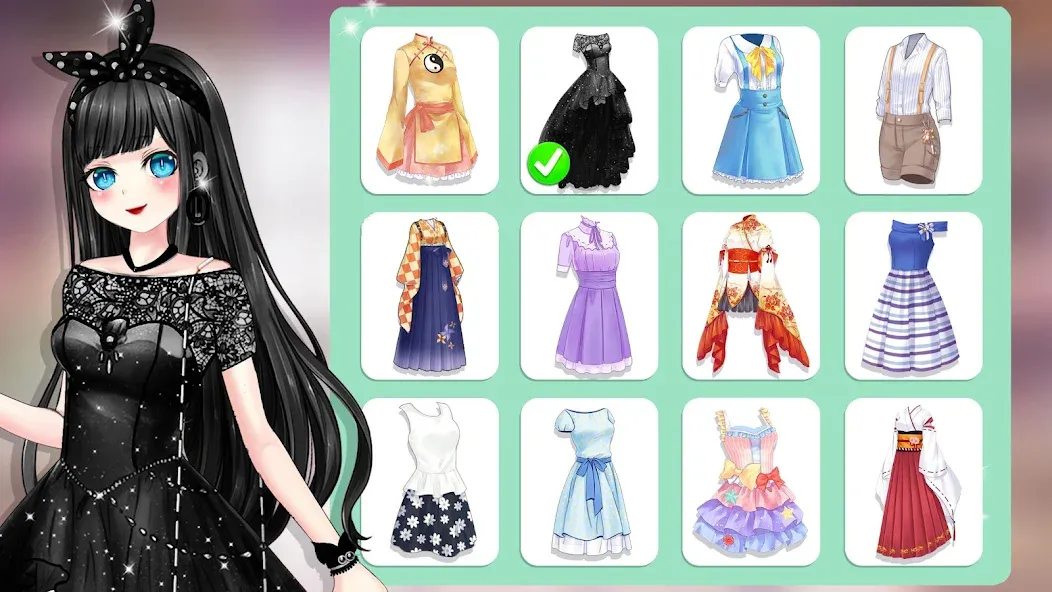 Взлом Anime Dress Up and Makeup Game  [МОД Бесконечные монеты] — стабильная версия apk на Андроид screen 5