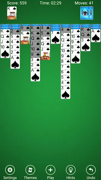 Взлом Spider Solitaire  [МОД Unlimited Money] — последняя версия apk на Андроид screen 1