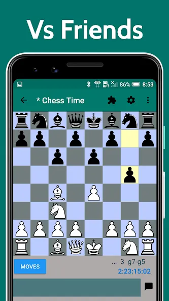 Скачать взломанную Chess Time — Multiplayer Chess (Чесс Тайм)  [МОД Все открыто] — последняя версия apk на Андроид screen 3