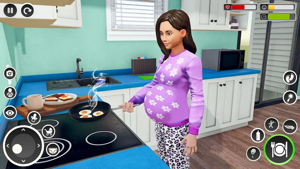 Взлом Pregnant Mom Simulator Games  [МОД Все открыто] — полная версия apk на Андроид screen 1