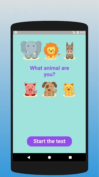 Взломанная What animal are you? Test  [МОД Menu] — стабильная версия apk на Андроид screen 1