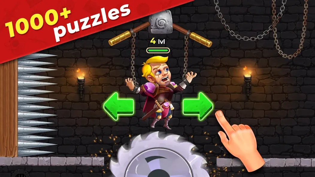 Взлом Mr. Knight: Pin Puzzles  [МОД Menu] — стабильная версия apk на Андроид screen 1