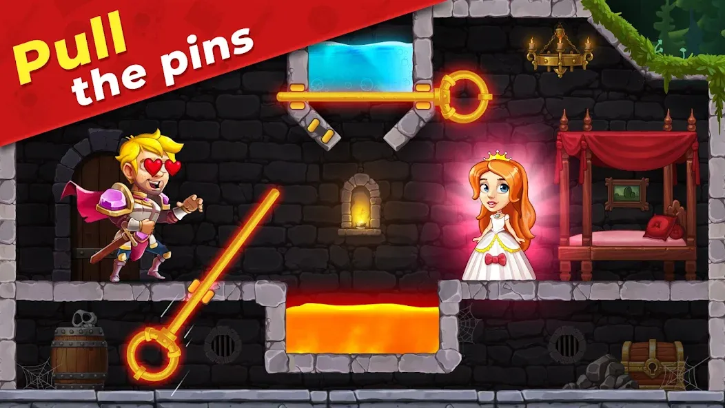 Взлом Mr. Knight: Pin Puzzles  [МОД Menu] — стабильная версия apk на Андроид screen 4