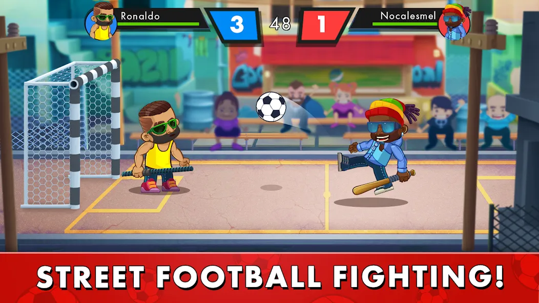 Взлом Street Soccer：Ultimate Fight  [МОД Много денег] — полная версия apk на Андроид screen 1