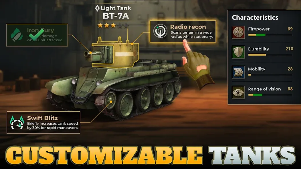 Взломанная Tanks Charge: Online PvP Arena (Танковая атака)  [МОД Все открыто] — стабильная версия apk на Андроид screen 5