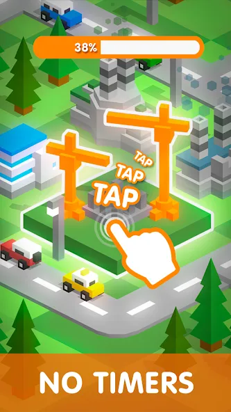 Скачать взлом Tap Tap: Idle City Builder Sim  [МОД Menu] — последняя версия apk на Андроид screen 2