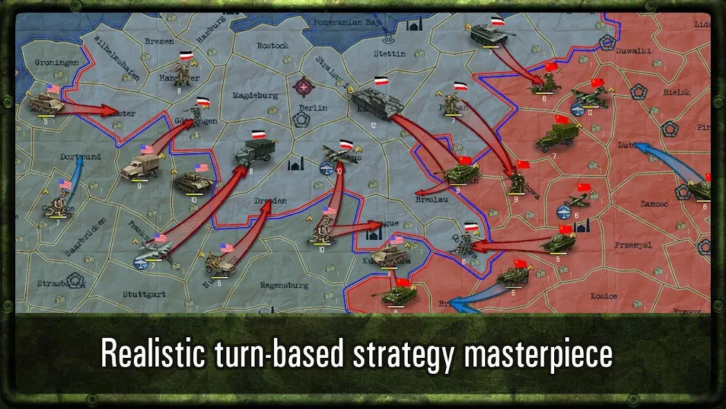 Скачать взломанную Strategy & Tactics: WW2  [МОД Много монет] — стабильная версия apk на Андроид screen 1