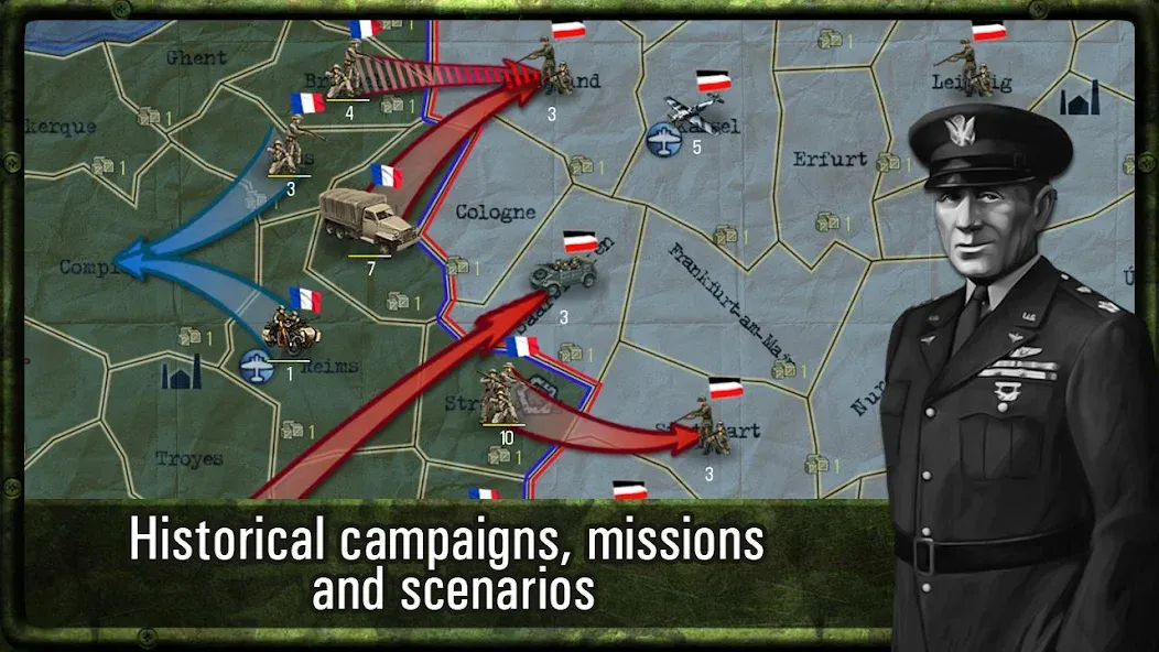 Скачать взломанную Strategy & Tactics: WW2  [МОД Много монет] — стабильная версия apk на Андроид screen 2