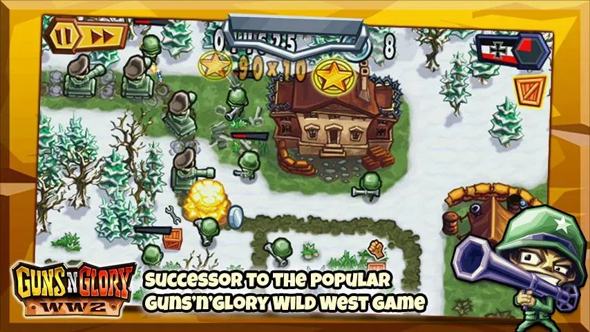 Взлом Guns'n'Glory WW2  [МОД Бесконечные монеты] — последняя версия apk на Андроид screen 1