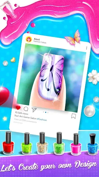 Скачать взлом Nail Salon Fashion Makeup Game  [МОД Menu] — стабильная версия apk на Андроид screen 4