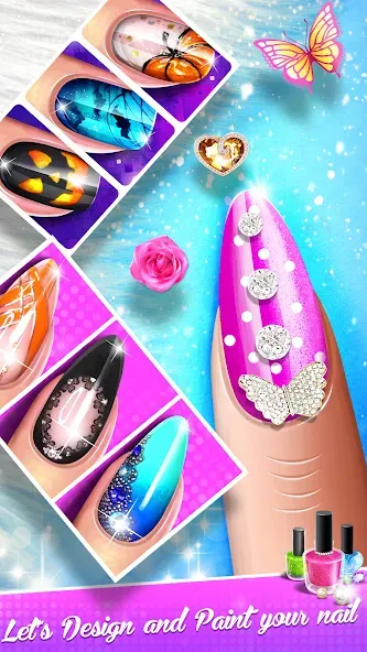 Скачать взлом Nail Salon Fashion Makeup Game  [МОД Menu] — стабильная версия apk на Андроид screen 5