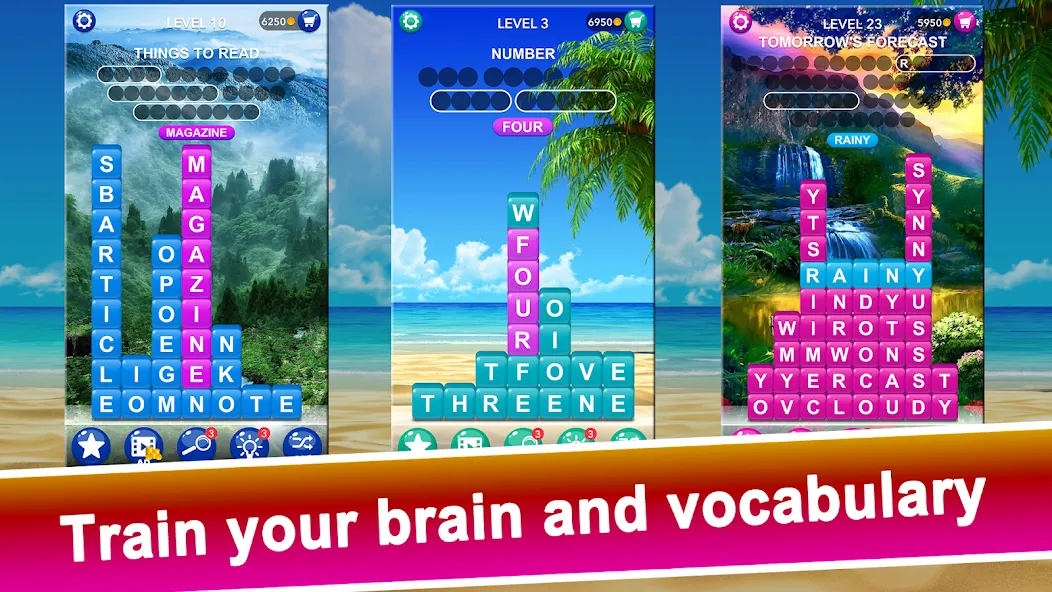 Взлом Word Tiles :Hidden Word Search  [МОД Unlimited Money] — последняя версия apk на Андроид screen 4