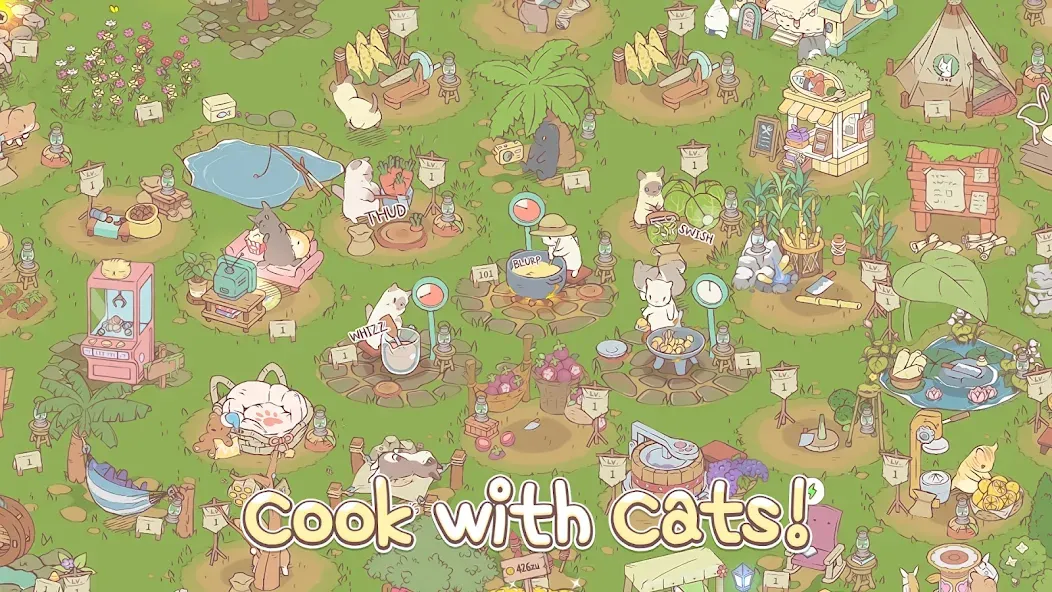 Взлом Cats & Soup — Cute Cat Game  [МОД Меню] — стабильная версия apk на Андроид screen 2