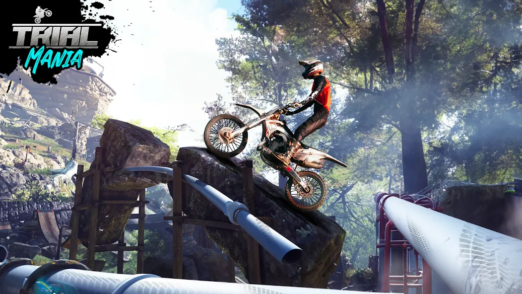 Скачать взломанную Trial Mania: Dirt Bike Games (Трайал Мания)  [МОД Много денег] — последняя версия apk на Андроид screen 5