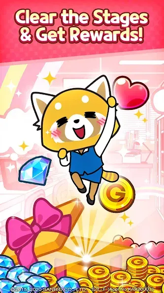 Взломанная Aggretsuko : Match 3 Puzzle (Аггретсуко)  [МОД Много денег] — стабильная версия apk на Андроид screen 5