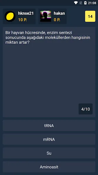 Скачать взлом Biyoloji Quiz — PvP Online (Биология Квиз)  [МОД Unlocked] — полная версия apk на Андроид screen 2