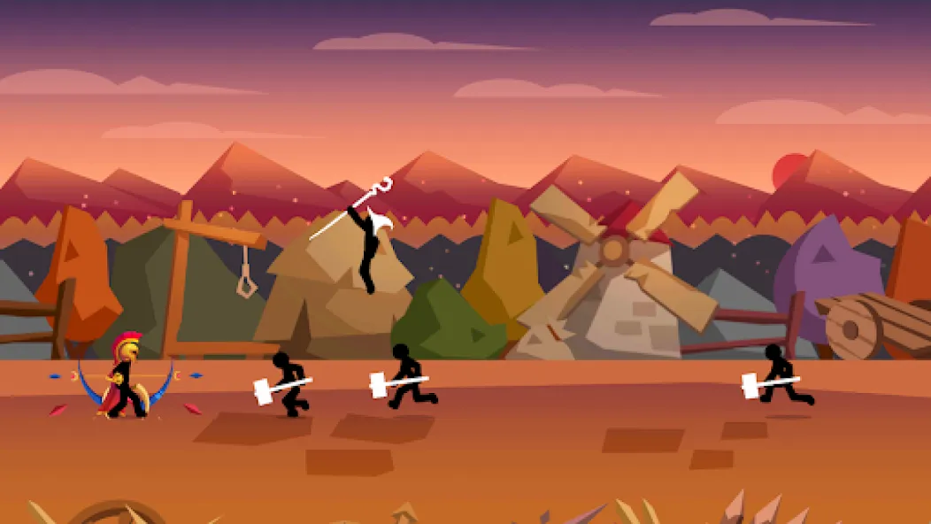 Скачать взломанную Stick Fight: Shadow Archer (Стк Файт)  [МОД Unlimited Money] — последняя версия apk на Андроид screen 1