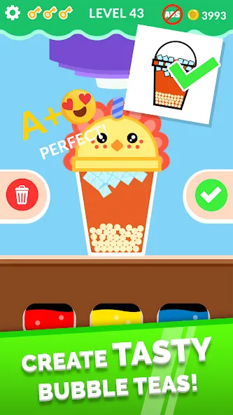 Скачать взломанную Bubble Tea!  [МОД Много монет] — полная версия apk на Андроид screen 1