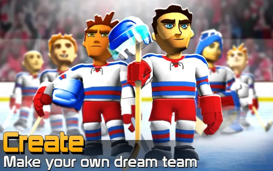 Скачать взломанную BIG WIN Hockey (БИГ ВИН Хоккей)  [МОД Меню] — последняя версия apk на Андроид screen 1