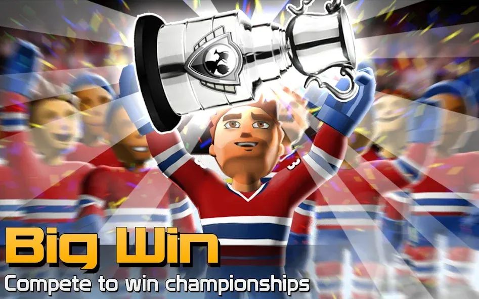 Скачать взломанную BIG WIN Hockey (БИГ ВИН Хоккей)  [МОД Меню] — последняя версия apk на Андроид screen 5