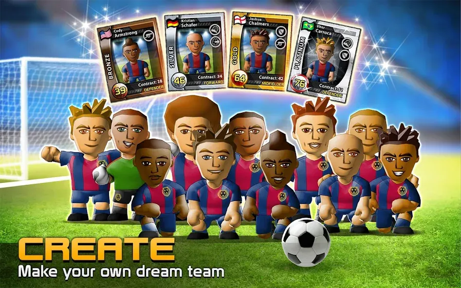 Скачать взлом BIG WIN Soccer: World Football (БИГ ВИН Соккер)  [МОД Unlocked] — стабильная версия apk на Андроид screen 2