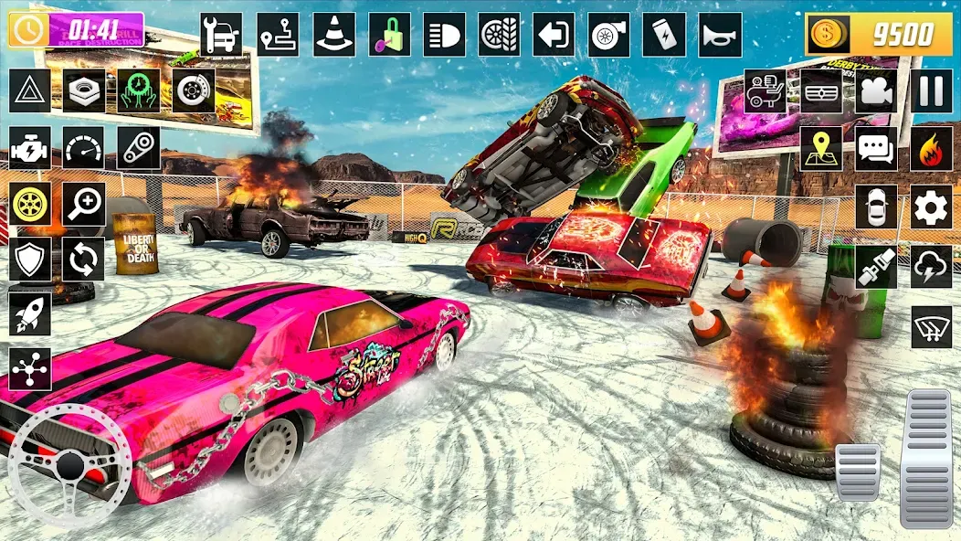 Скачать взлом X Demolition Derby : Car Games  [МОД Много денег] — последняя версия apk на Андроид screen 4