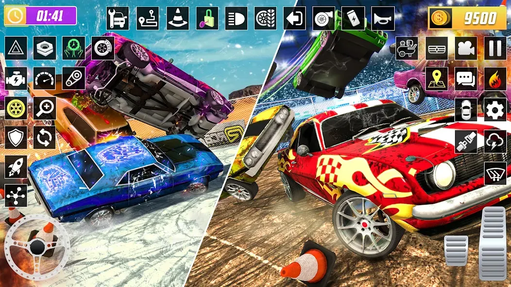 Скачать взлом X Demolition Derby : Car Games  [МОД Много денег] — последняя версия apk на Андроид screen 5